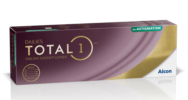 Ημερήσιοι Αστιγματικοί Φακοί Επαφής Alcon Dailies Total 1 Toric (30 Φακοί)