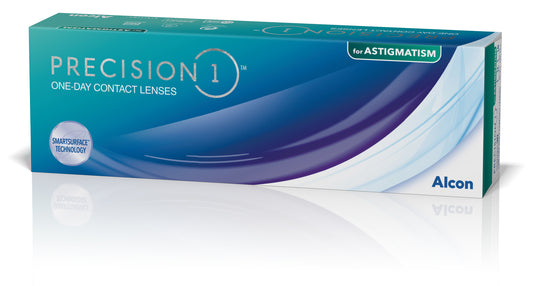 Ημερήσιοι Αστιγματικοί Φακοί Επαφής Alcon Precision 1 (30 Φακοί)