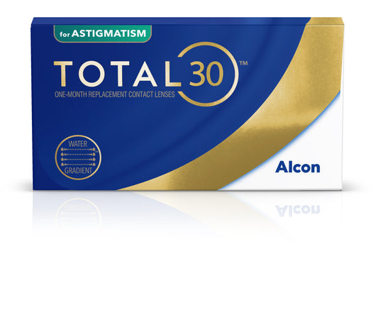 Μηνιαίοι Αστιγματικοί Φακοί Επαφής Alcon Total 30 (3 Φακοί)